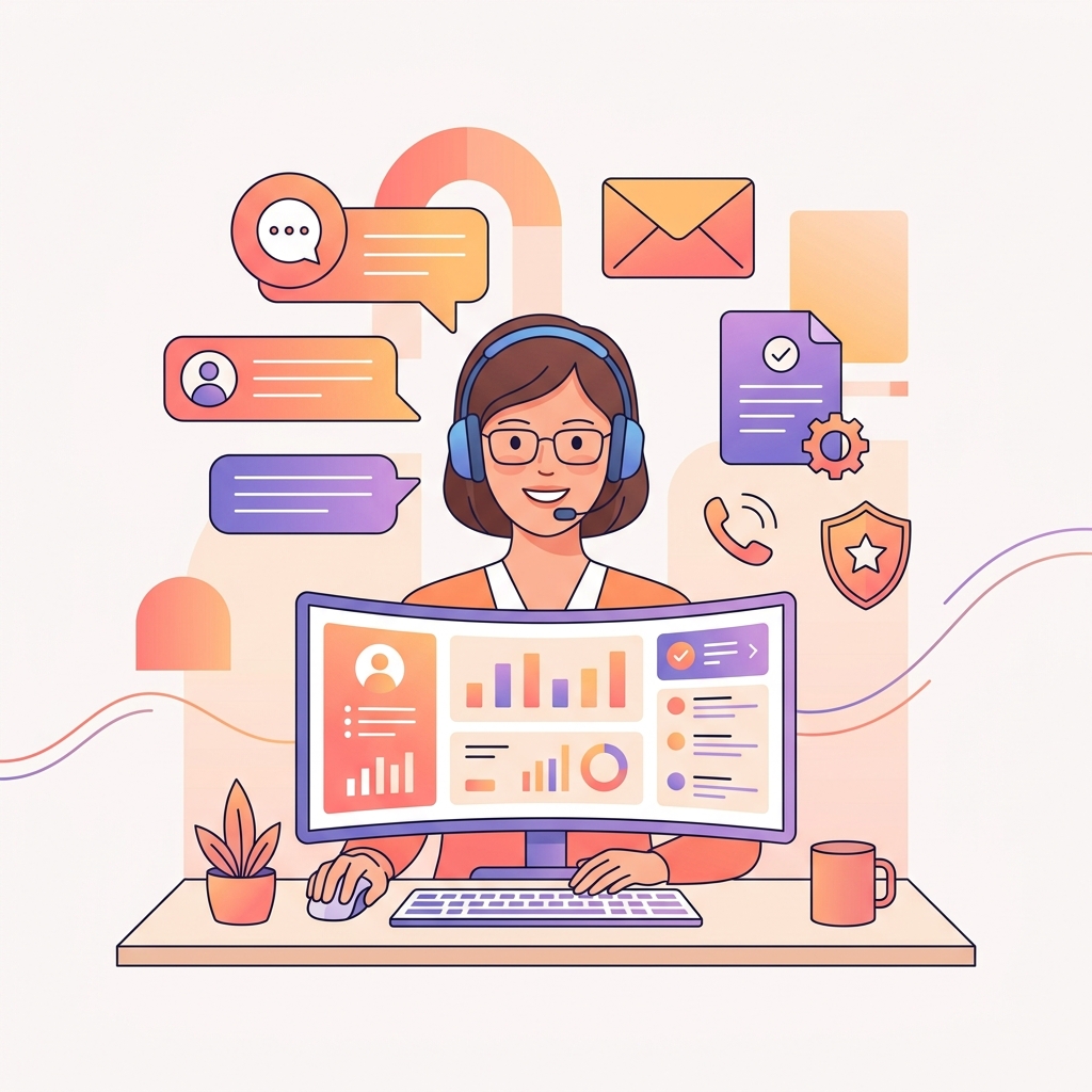Customer Support Illustration